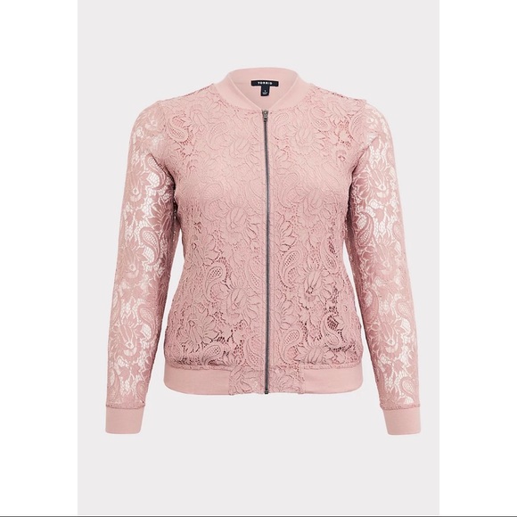 Pink Lace Bomber Jacket — NWT! - Picture 2 of 5